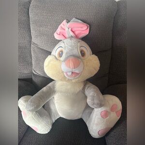 Bambi Large THUMPER Plush Bunny Rabbit Stuffed Animal Doll Toy Disney Parks 18"